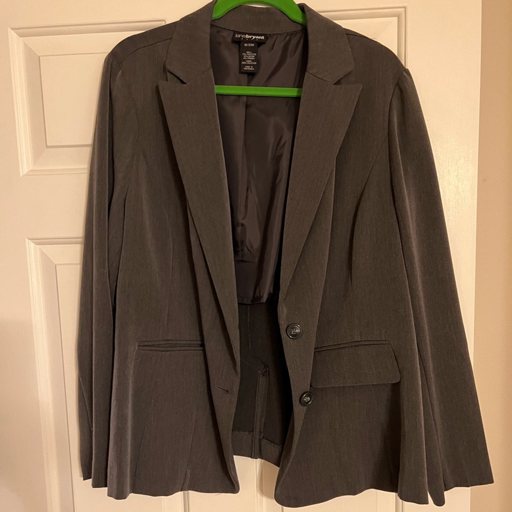 Lane Bryant Blazer - Size 20 Dark Grey